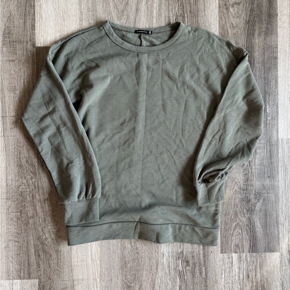 Staccato Women's Crewneck Sweater in Olive